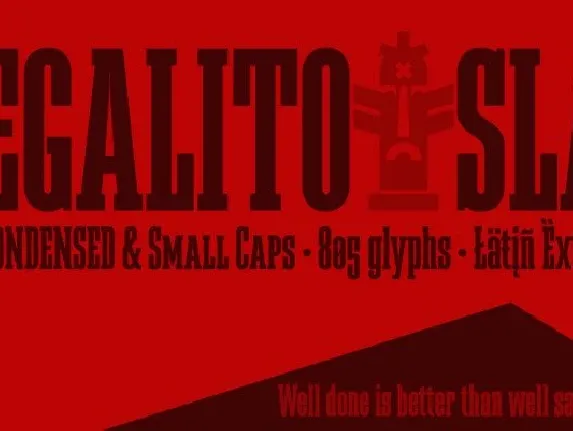 Megalito Slab & Small Caps font