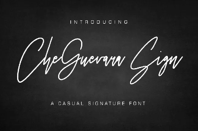 CheGuevara Sign Free font