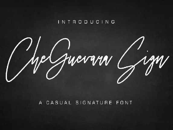 CheGuevara Sign Free font