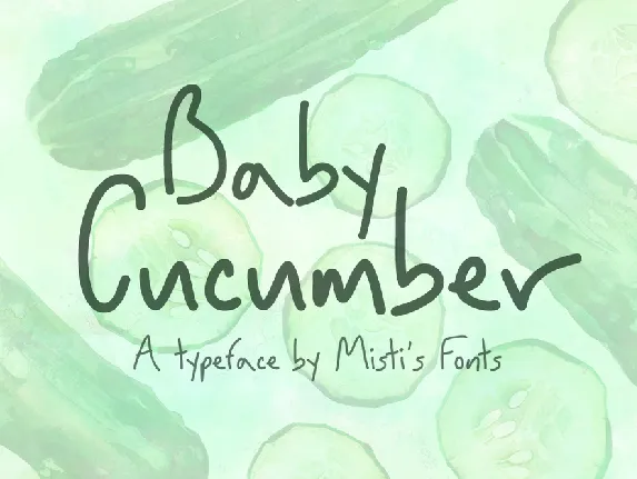 Baby Cucumber font