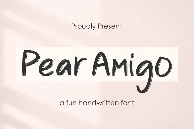 Pear Amigo Demo font