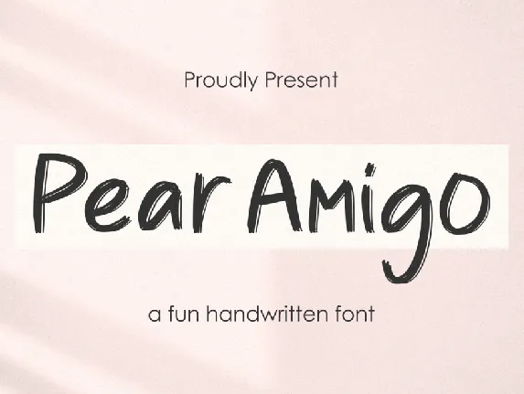 Pear Amigo Demo font