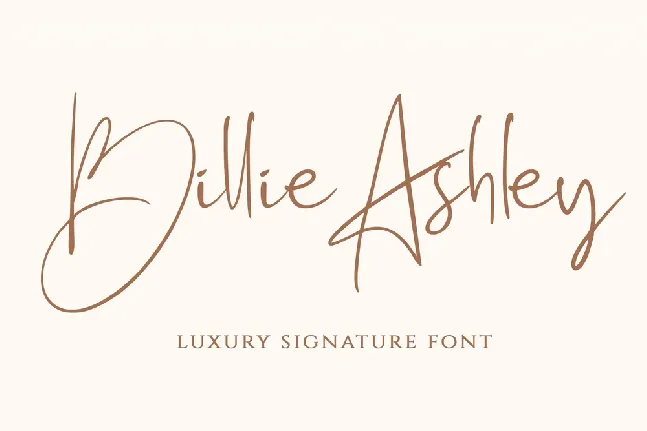 Billie Ashley font