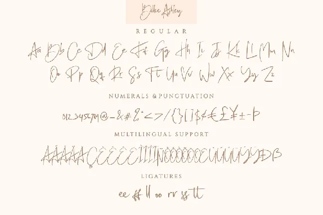 Billie Ashley font