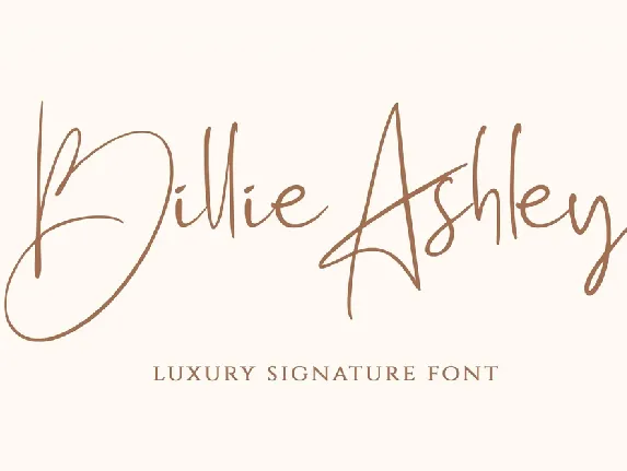 Billie Ashley font