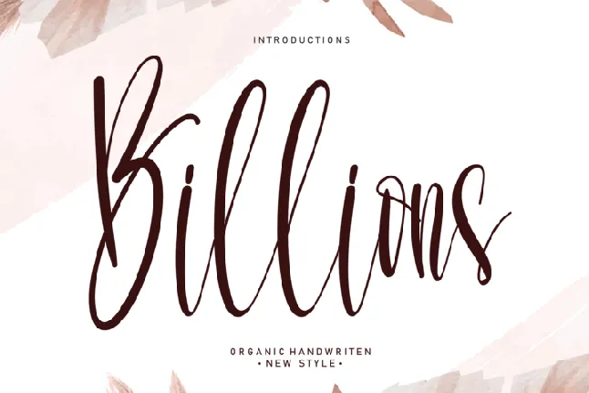 Billions font