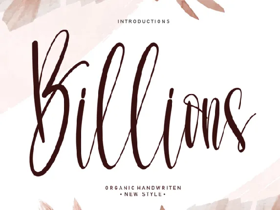 Billions font