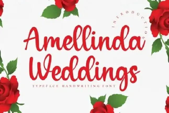 Amellinda Weddings Script font