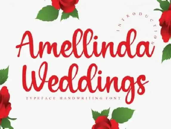 Amellinda Weddings Script font