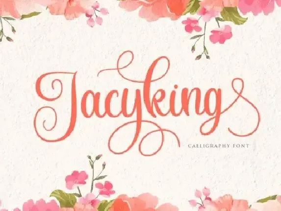 Jacyking Calligraphy font