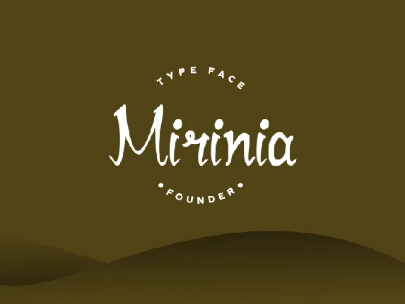 Mirinia Script font