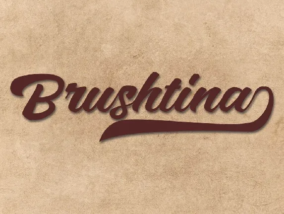 Brushtina font