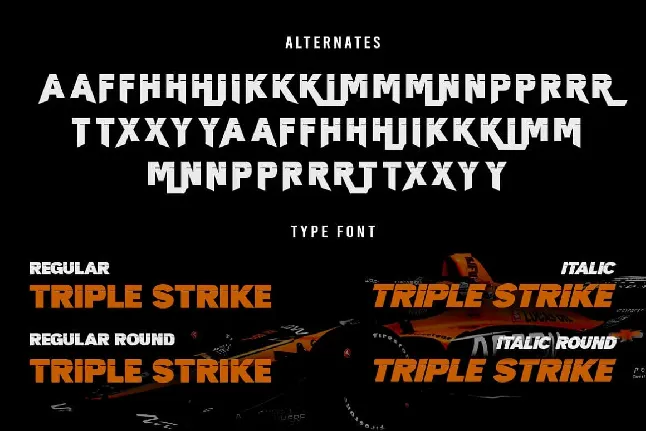 TripleStrike font