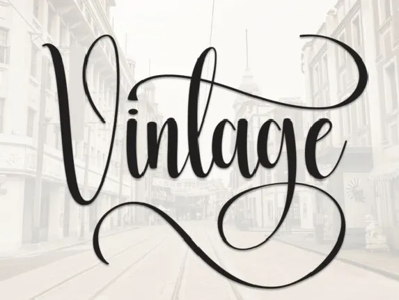 Vintage Calligraphy font