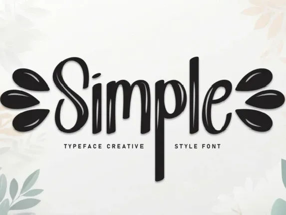 Simple Brush font