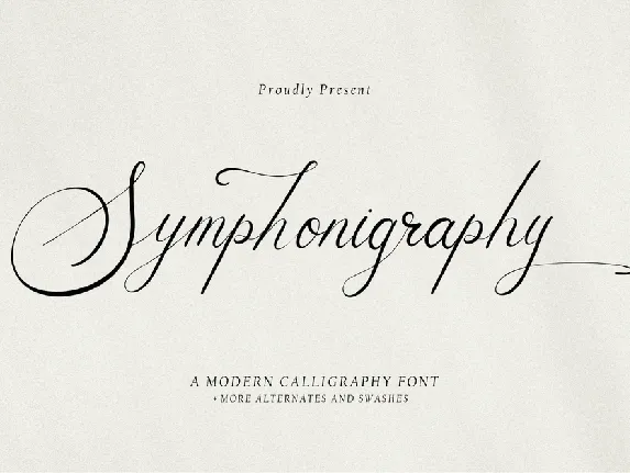 Symphonigraphy font