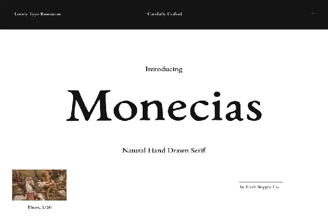 Monecias font