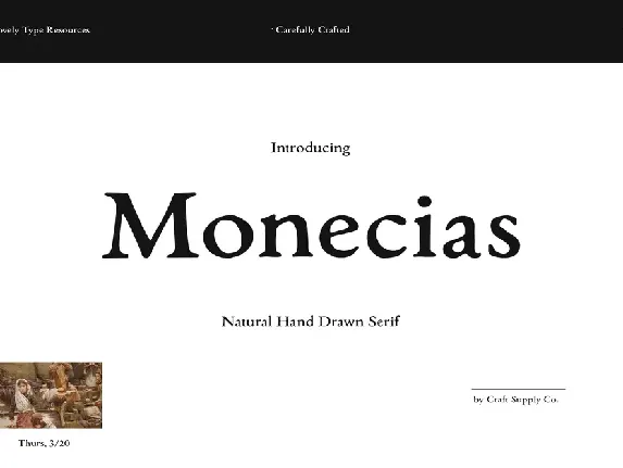 Monecias font