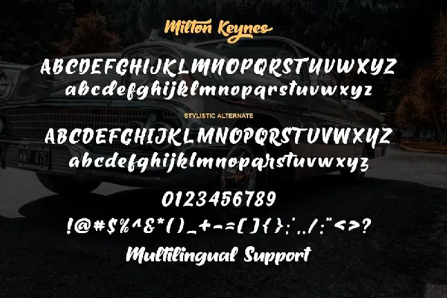 Milton Keynes Bold Script font