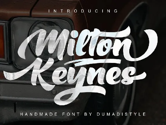 Milton Keynes Bold Script font