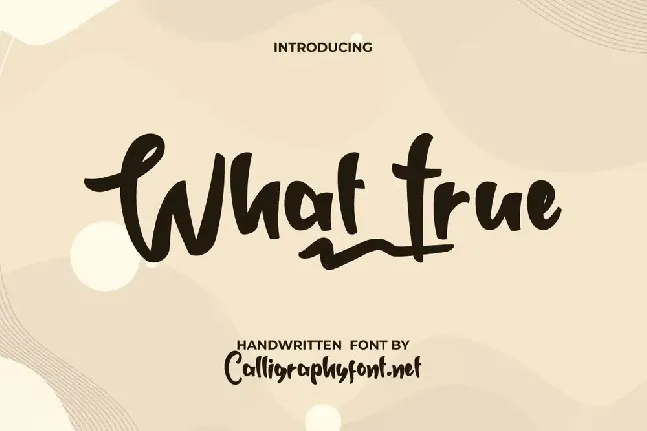 What True font