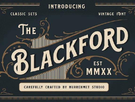 Blackford Display font