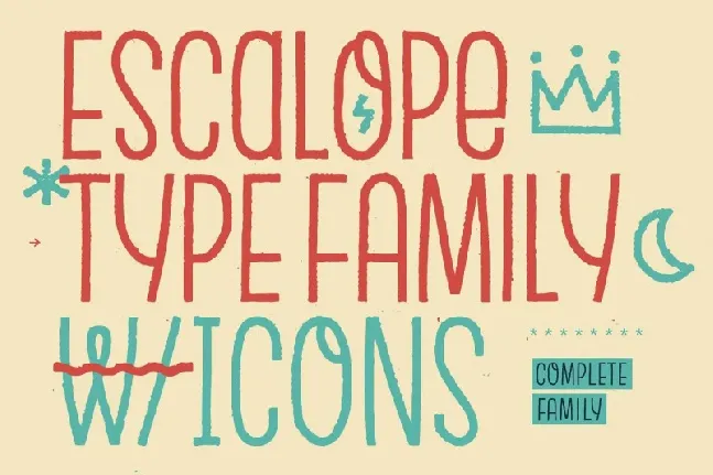 Escalope Family font