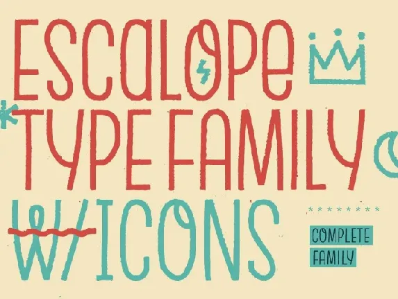 Escalope Family font