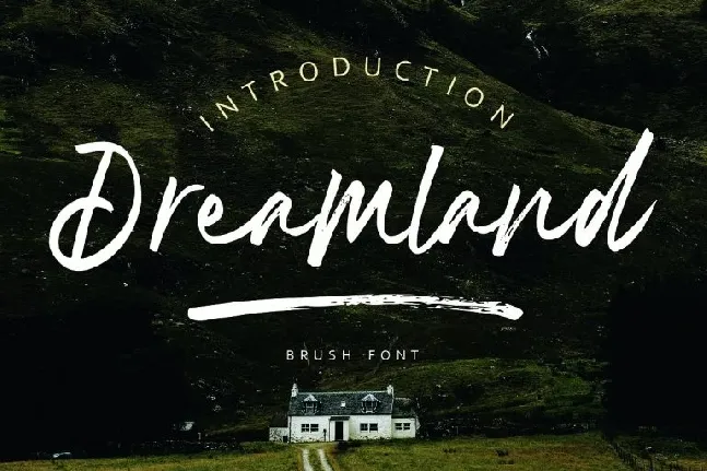 Dreamland Brush font