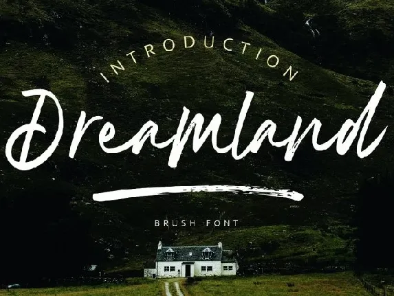 Dreamland Brush font