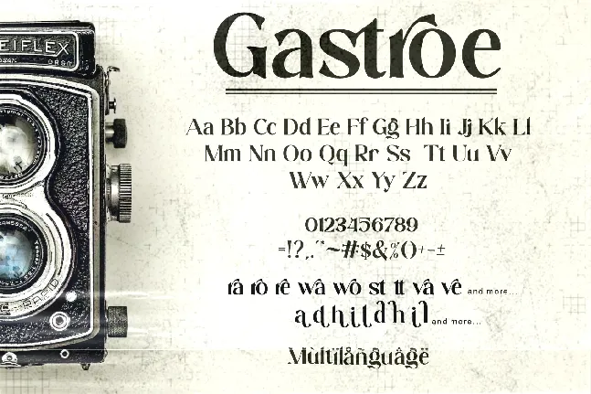 Gastroe font