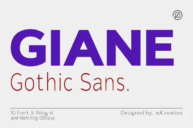 Giane Gothic font