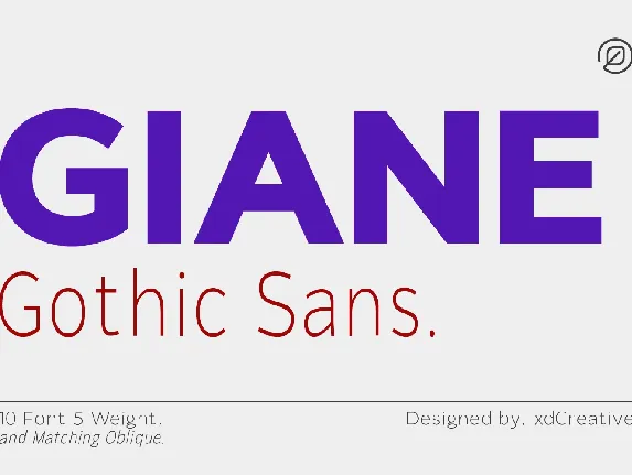 Giane Gothic font