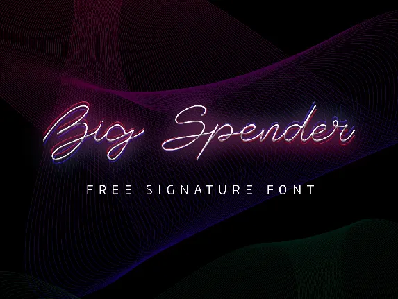 Big Spender font