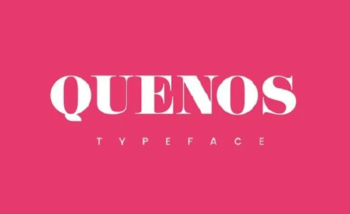 Quenos Typeface Free font