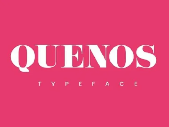 Quenos Typeface Free font