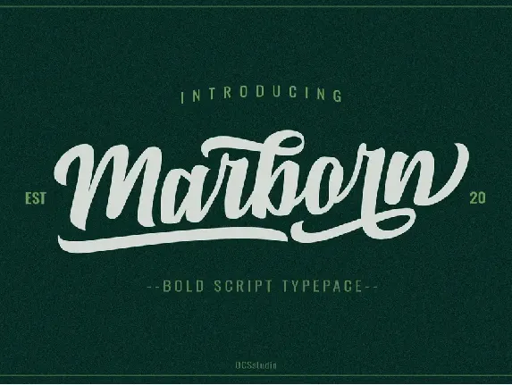 Marborn font