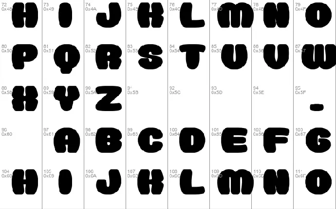 Doughnut Monster__G font