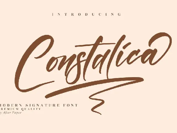 Constalica font