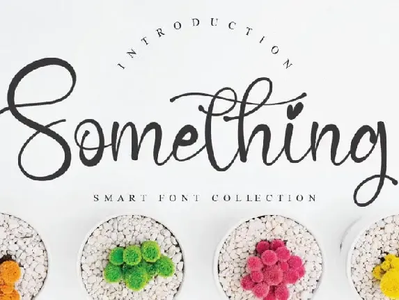 Something Script font