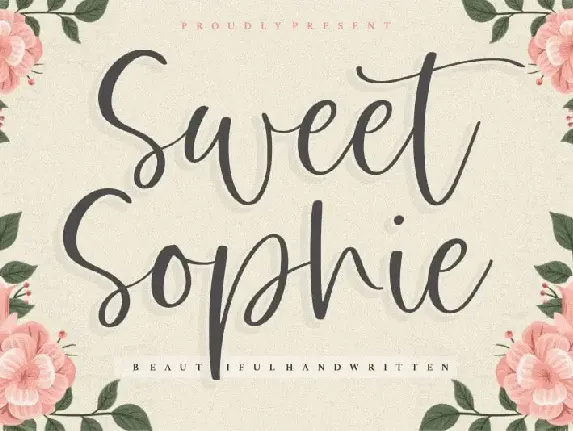 Sweet Sophie Beautiful Handwritten font