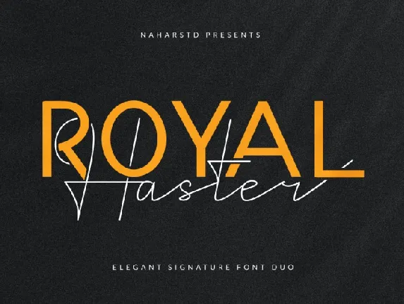 Royal Haster Duo font