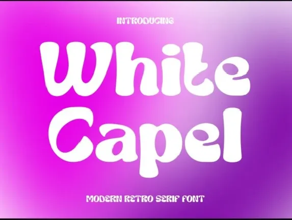 White Capel font