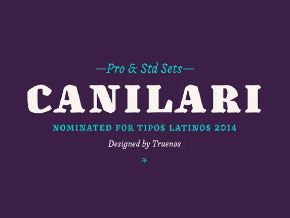 Canilari Family font