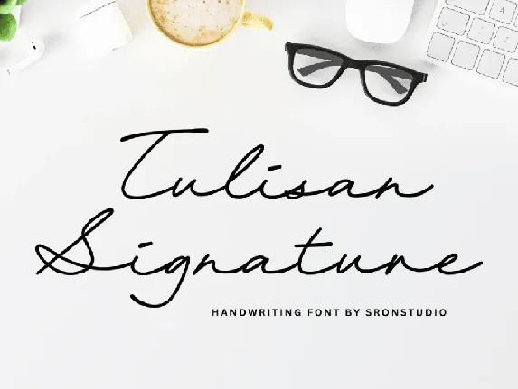 Tulisan Signature font