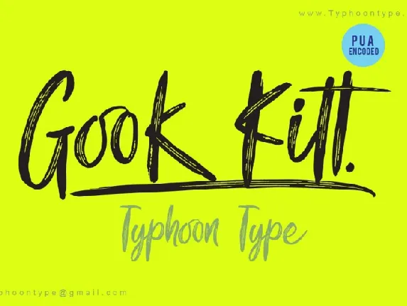 Gook Kitt Brush font