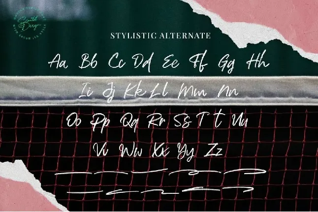 Backhand font