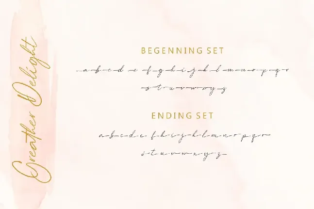 Greater Delight Demo Version font