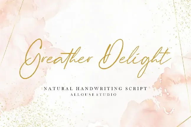 Greater Delight Demo Version font