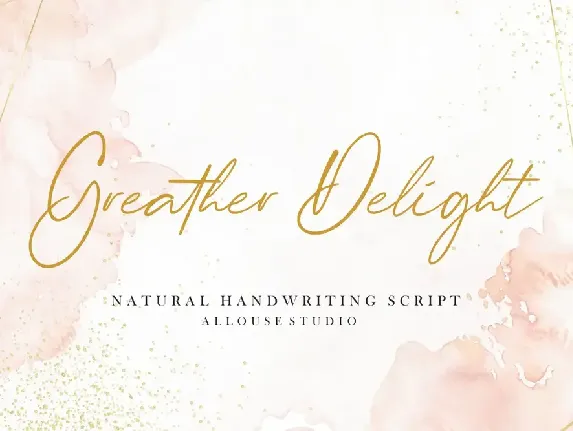 Greater Delight Demo Version font